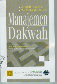 MANAJEMEN DAKWAH